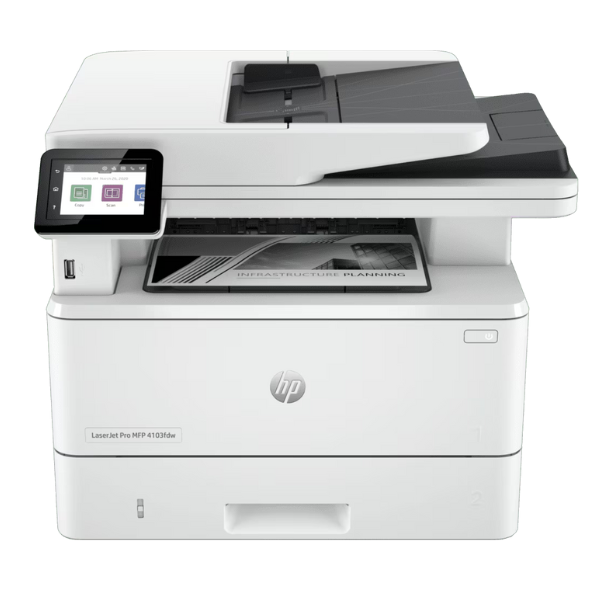 HP LaserJet Pro MFP 4103fdw Mono Laser Printer – 40ppm, Wireless, Duplex